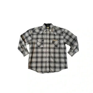 Mens plaid west coast long sleeve flannel